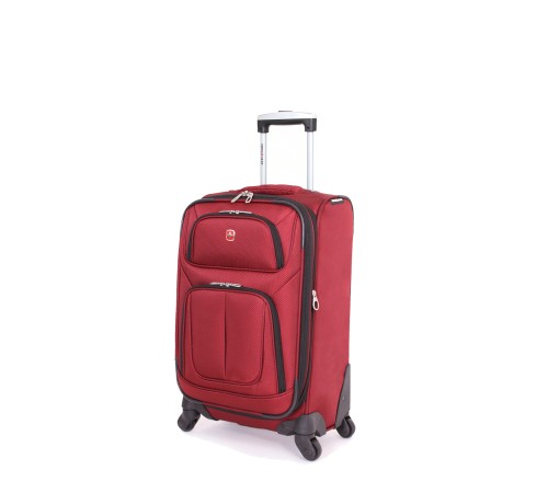 Чемодан SWISSGEAR SION, бордовый, полиэстер 750x750D добби, 35 x 25 x 55 см, 24 л