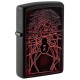 Зажигалка ZIPPO Spider Design с покрытием Black Matte, латунь/сталь, чёрная, матовая, 38x13x57 мм
