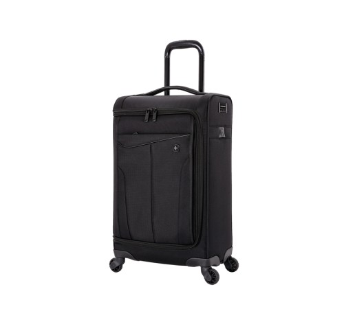 Чемодан WENGER Getaway, цвет черный, полиэстер 720x720D добби, 35x20x63 см, 44 л