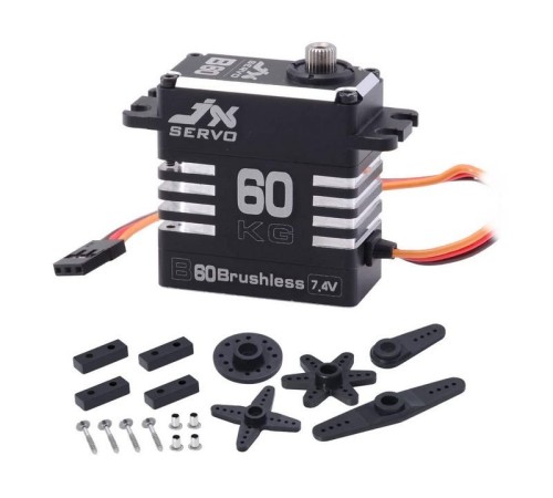 Сервомашинка цифровая JX Servo B60 (87г/62/0.11/7.4V) бесколлекторная, Full metal