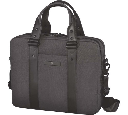 Портфель VICTORINOX Architecture Urban Bodmer 14'', серый, ткань Nüwa®/кожа, 38x10x31 см, 11 л