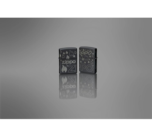 Зажигалка ZIPPO Classic с покрытием Black Matte, латунь/сталь, черная, матовая, 38x13x57 мм