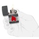 Зажигалка ZIPPO Classic с покрытием Iron Stone™, латунь/сталь, серая, матовая, 38x13x57 мм