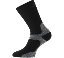 Носки Lasting WSB 908, wool+polypropylene, черный/серый, размер XL, WSB908XL