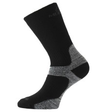 Носки Lasting WSB 908, wool+polypropylene, черный/серый, размер XL, WSB908XL