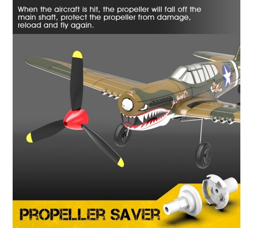 Радиоуправляемый самолет Volantex RC P40 Warhawk 400мм 2.4G 4ch LiPo RTF with Gyro
