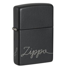 Зажигалка ZIPPO Classic с покрытием Black Matte, латунь/сталь, черная, матовая, 38x13x57 мм