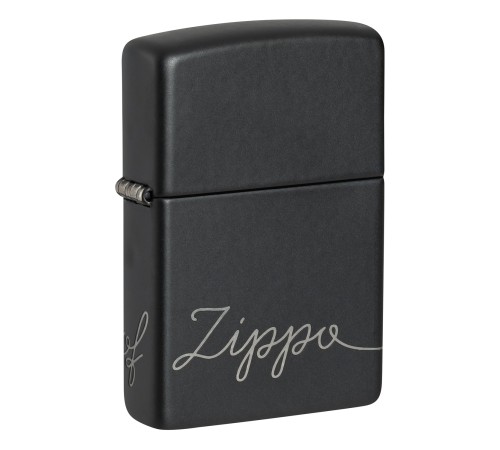 Зажигалка ZIPPO Classic с покрытием Black Matte, латунь/сталь, черная, матовая, 38x13x57 мм