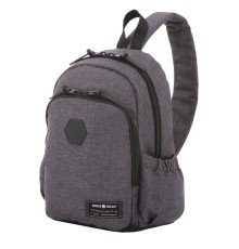 Рюкзак SWISSGEAR 13'', cерый, ткань Grey Heather/ полиэстер 600D PU , 25х14х35 см, 12 л