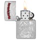 Зажигалка ZIPPO Iron Maiden с покрытием Street Chrome, латунь/сталь, серебристая, 38x13x57 мм