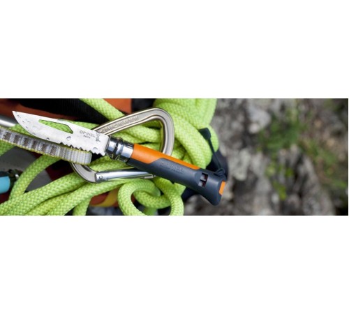 Нож Opinel №8 Outdoor, оранжевый, блистер, 002141