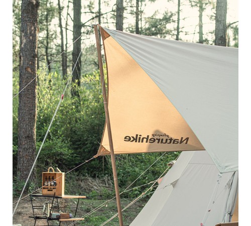 Стойка для тента Naturehike NH20PJ048 алюминиевый сплав 2.8 м, 4 секции, цвет дерево, 6927595782552