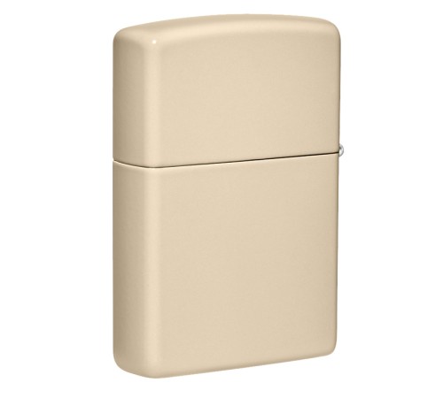 Зажигалка ZIPPO Classic с покрытием Flat Sand, латунь/сталь, бежевая, матовая, 38x13x57 мм