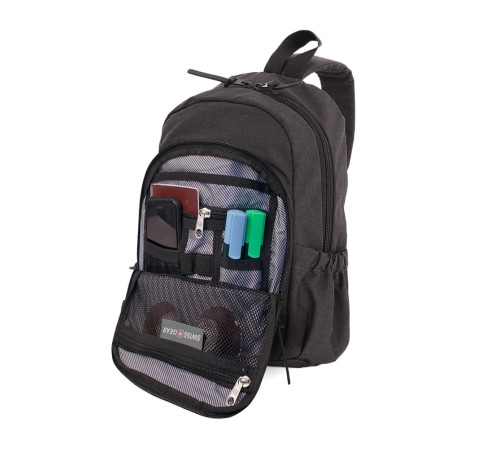 Рюкзак SWISSGEAR 13'', cерый, ткань Grey Heather/ полиэстер 600D PU , 25х14х35 см, 12 л