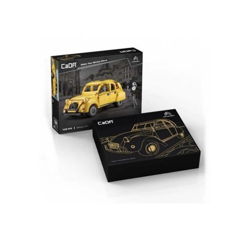 Конструктор CADA ретроавтомобиль Citroen 2CV 1/12 (1238 деталей)