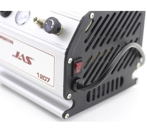 Компрессор JAS 1207, с регулятором давления, автоматика, ресивер 0,3 л