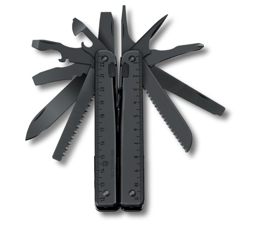 Мультитул VICTORINOX SwissTool BS, 115 мм, 286 г, 29 функций, чёрный, в нейлоновом чехле