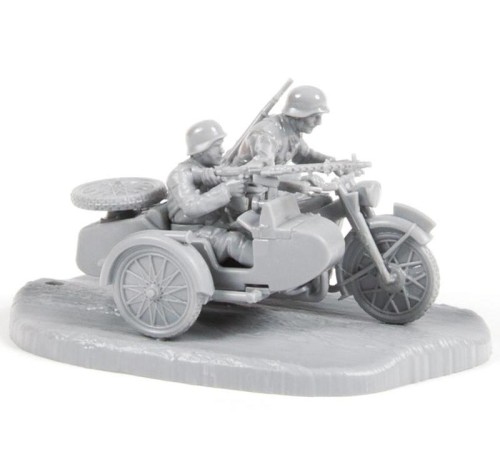 Сборные солдатики ZVEZDA Немецкий мотоцикл R-12, 1/72