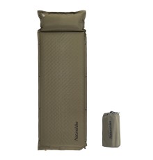 Коврик c подушкой самонадувной Naturehike CNK2300DZ014 D01 зеленый 3см, 6976023923364