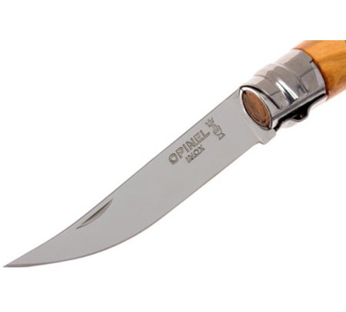Нож филейный Opinel №8, нержавеющая сталь, рукоять оливковое дерево, 001144
