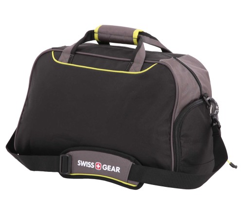 Сумка SWISSGEAR, серый/салатовый, полиэстер 900D, 48х24x30 см, 35 л