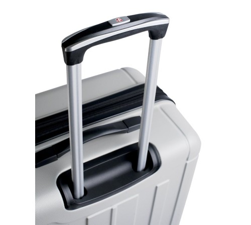 Чемодан SWISSGEAR USTER, серебристый, АБС-пластик, 47x29x77 см, 94 л