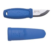 Нож Morakniv Eldris, нержавеющая сталь, цвет синий, ножны, шнурок, огниво, 13522