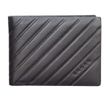 Кошелёк Cross Grabado, кожа наппа, фактурная, чёрный, 11 х 1,5 х 9,5 см