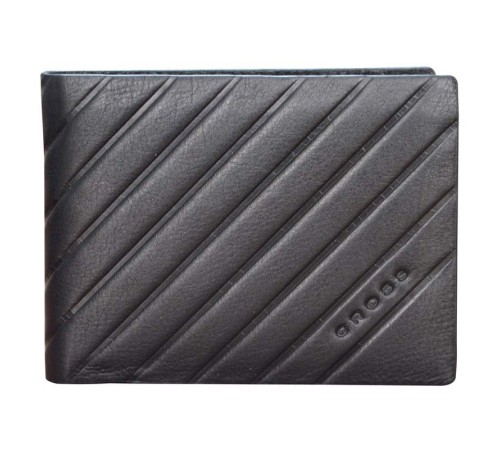 Кошелёк Cross Grabado, кожа наппа, фактурная, чёрный, 11 х 1,5 х 9,5 см