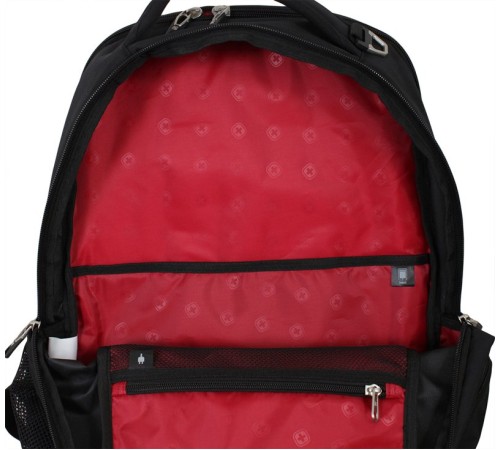 Рюкзак WENGER, 15”,черный/серый, полиэстер 900D/М2 добби, 34x19x46 см, 30 л