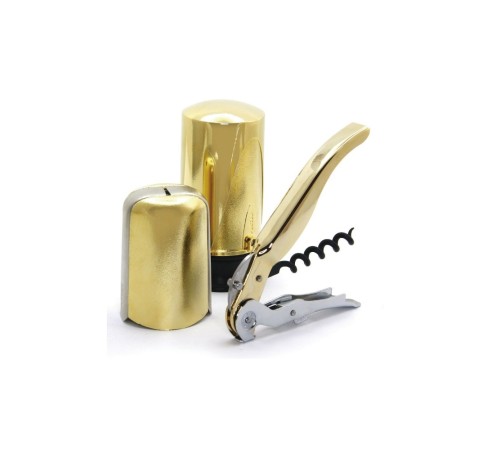 Набор для вина Pulltex Celebration Set 3 Pcs. Gold