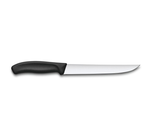 Нож разделочный VICTORINOX SwissClassic с узким прямым лезвием 18 см, чёрный