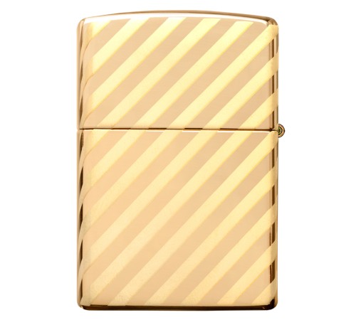 Зажигалка ZIPPO Vintage Box Top с покрытием High Polish Brass, латунь/сталь, золотистая, 38x13x57 мм