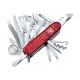 Нож перочинный VICTORINOX Swiss Champ, 91 мм, 33 функции, полупрозрачный красный