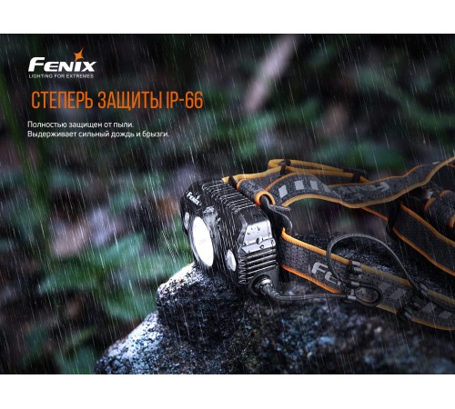 Налобный фонарь Fenix HP30R V2.0, черный, HP30RV20