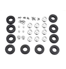 Комплект колес WPL 6WD, металллические диски, KIT