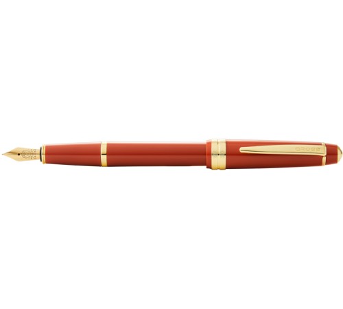 Перьевая ручка Cross Bailey Light Polished Amber Resin and Gold Tone, перо F
