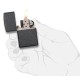Зажигалка ZIPPO Classic с покрытием Iron Stone™, латунь/сталь, серая, матовая, 38x13x57 мм