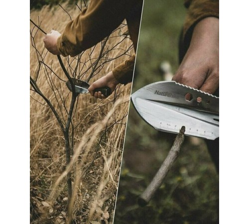 Лопата Naturehike NH20GJ001 многофункциональная ручная серебряный, 6927595744666