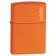 Зажигалка ZIPPO Classic с покрытием Orange Matte, латунь/сталь, оранжевая, матовая, 38x13x57 мм