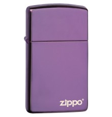Зажигалка ZIPPO Slim® с покрытием Abyss™, латунь/сталь, фиолетовая, 30x10x55 мм