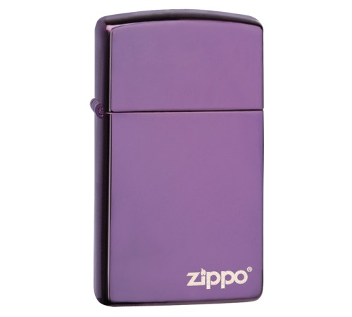 Зажигалка ZIPPO Slim® с покрытием Abyss™, латунь/сталь, фиолетовая, 30x10x55 мм