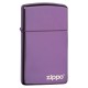 Зажигалка ZIPPO Slim® с покрытием Abyss™, латунь/сталь, фиолетовая, 30x10x55 мм