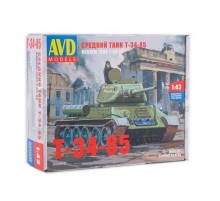 Сборная модель AVD Средний танк T-34-85, 1/43