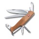 Нож перочинный VICTORINOX RangerWood 55, 130 мм, 10 фнк, с фиксатором, рукоять из орехового дерева
