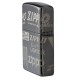 Зажигалка ZIPPO Classic с покрытием Black Ice®, латунь/сталь, чёрная, глянцевая, 38x13x57 мм