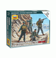 Сборные солдатики ZVEZDA Немецкие горные стрелки, 1/72