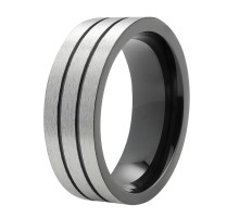 Кольцо ZIPPO Brushed Finish Ring, серебристое, нержавеющая сталь, диаметр 19,7 мм