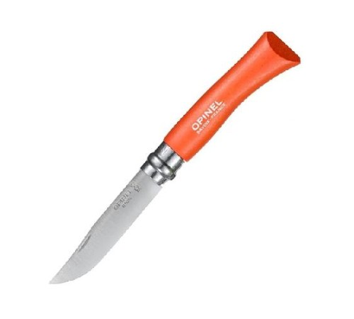 Нож Opinel №7, нержавеющая сталь, оранжевый, блистер, 001608