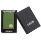 Зажигалка ZIPPO Classic с покрытием Moss Green Matte, латунь/сталь, зелёная, матовая, 36x12x56 мм